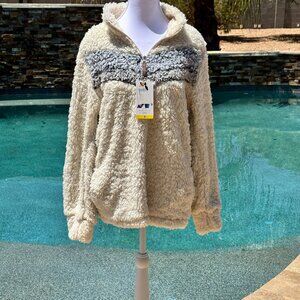Weatherproof Costco Women's Light Jacket Half Zip Cozy Plush